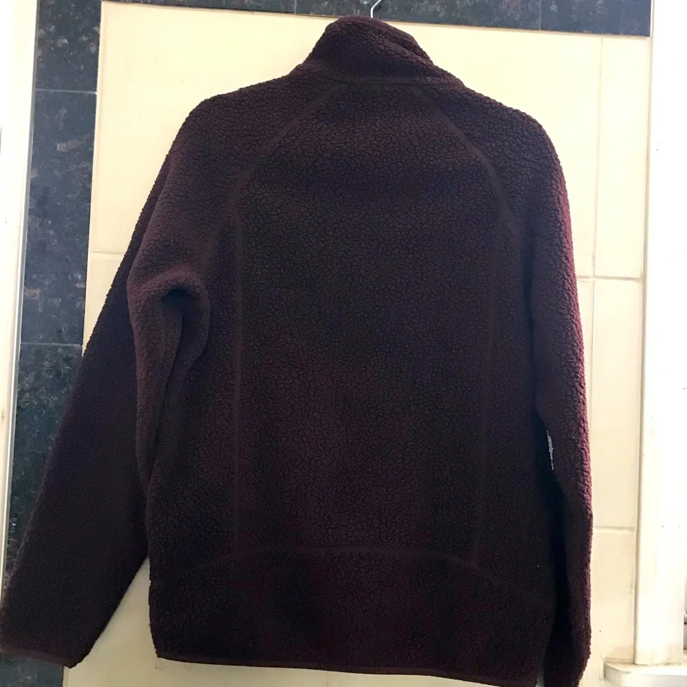 Patagonia Men’s Brown Full-Zip Sherpa Fleece Jacket